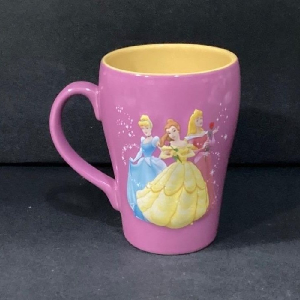 Disney Princess Coffee Cup, Cinderella Belle Aurora, Purple Character Drinkware - Picture 5 of 12